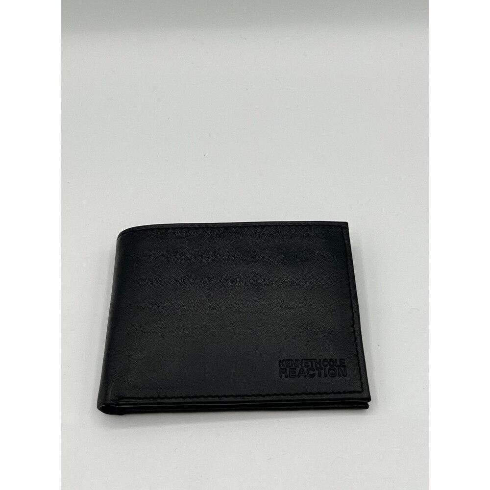 Kenneth Cole REACTION Men's RFID Protection Leather Bifold Wallet Black